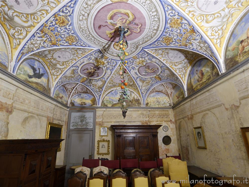 Biella (Italy) - Hall of the Mottos in La Marmora Palace